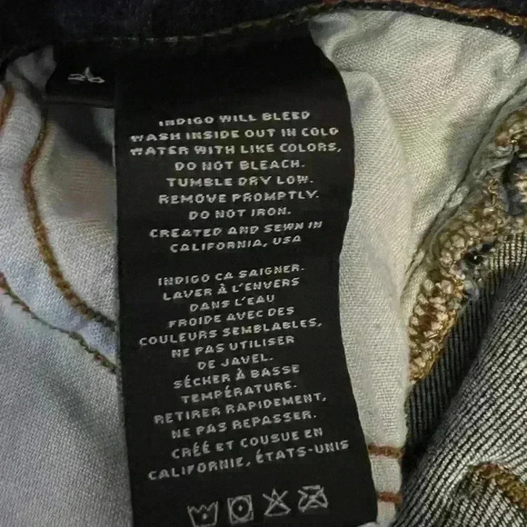 J BRAND Cropped Zip Skinny Jeans in Spirited Size 26 - Picture 16 of 16